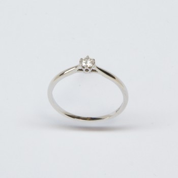 9ct White Gold Diamond Ring